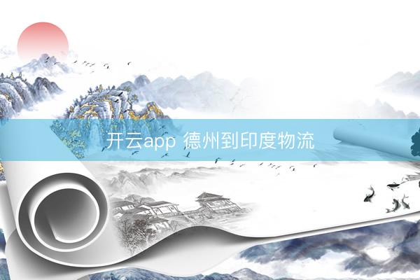 开云app 德州到印度物流